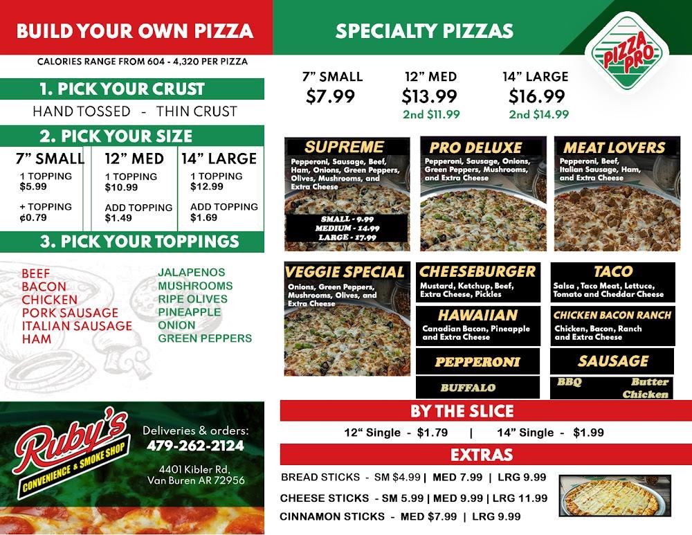 Pizza Pro Of Vanburen Menu image 3